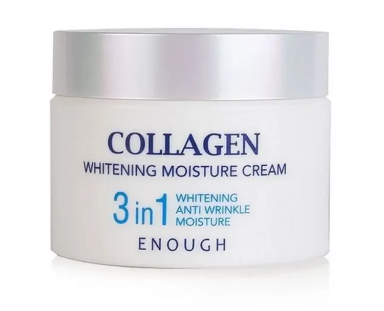 Крем для лица коллаген Enough Collagen Whitening Moisture Cream 3 in 1