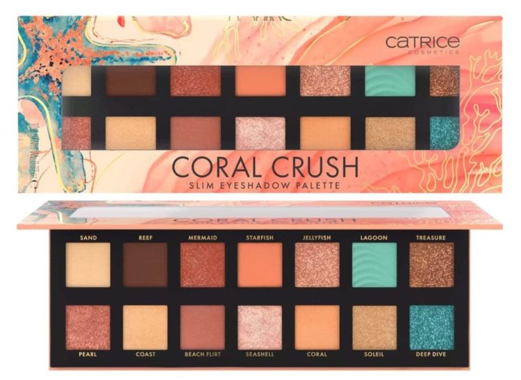 Палетка Catrice Coral Crush Slim Eyeshadow Palette
